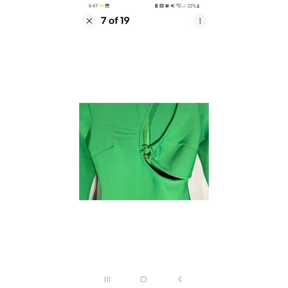 Superdown Sasha Cutout Bandage Mini Dress Bright Green Size Small NWT - Picture 6 of 11